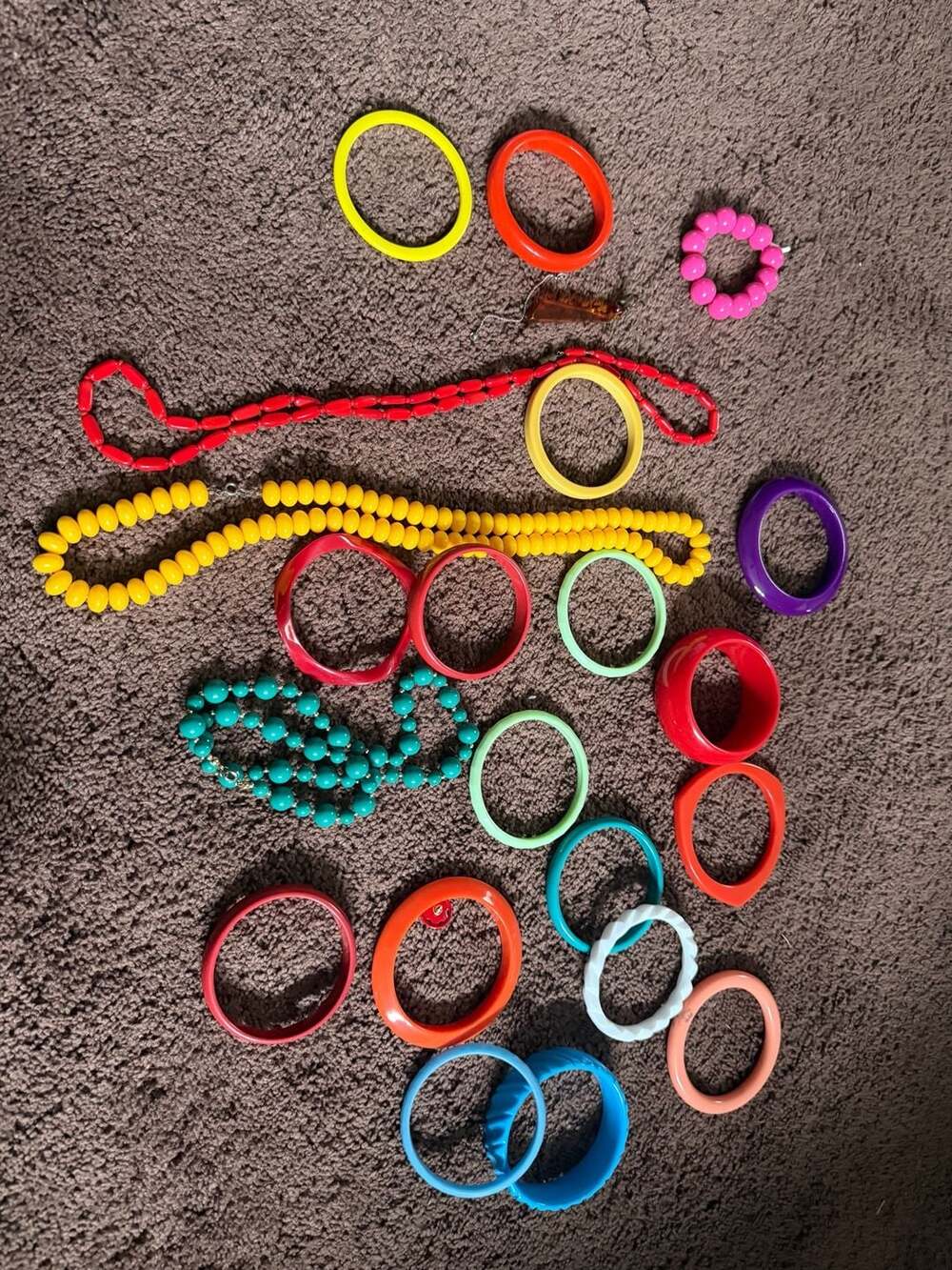 Vintage Assorted genuine lucite Plastic Bracelets